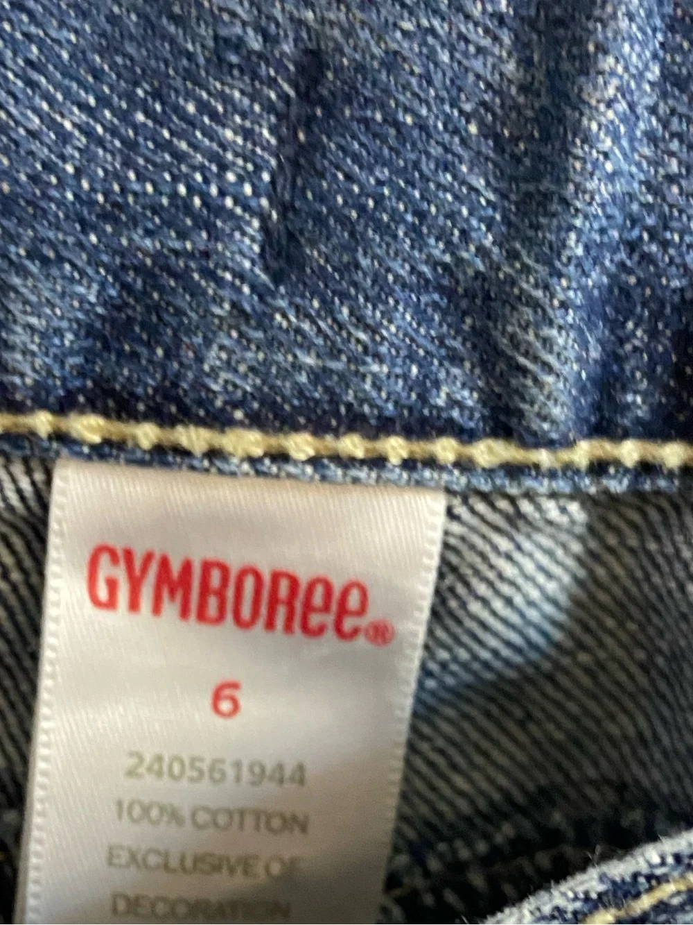Gymboree Girls Jeans Flare Leg Embroidered Size 6 NWT